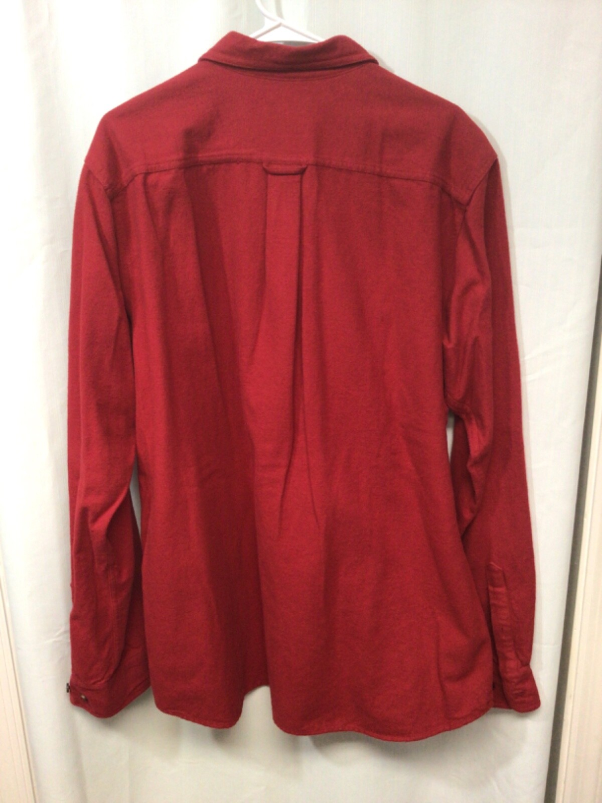 Eddie Bauer Red Heavy Flannel LT Long Sleeve Cotton Outdoor Activewear B17 gallery