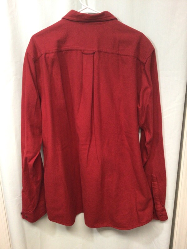 Eddie Bauer Red Heavy Flannel LT Long Sleeve Cotton Outdoor Activewear B17 gallery