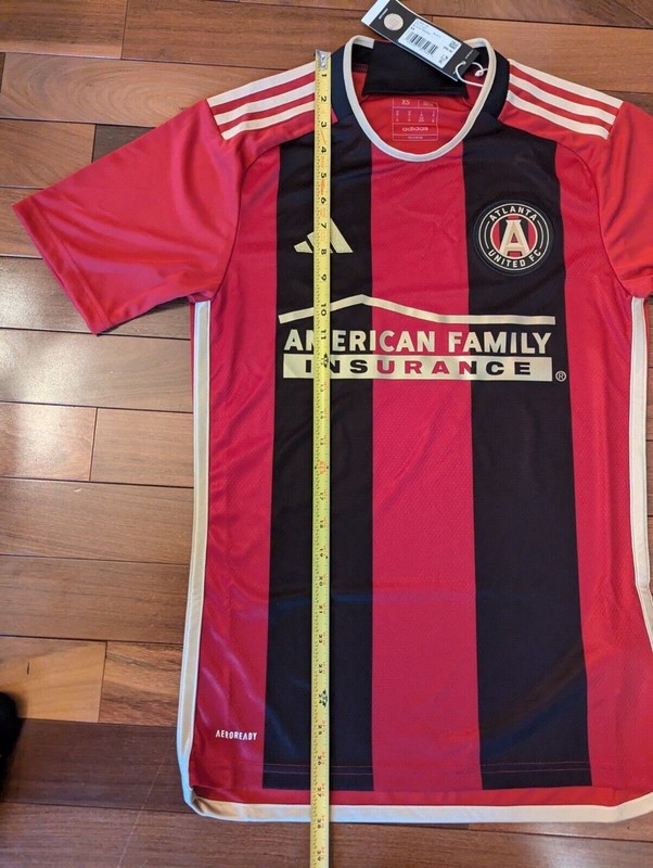 adidas 2023-24 Atlanta United FC 17s Kit. Home Jersey Black/Red Mens XS NWT gallery