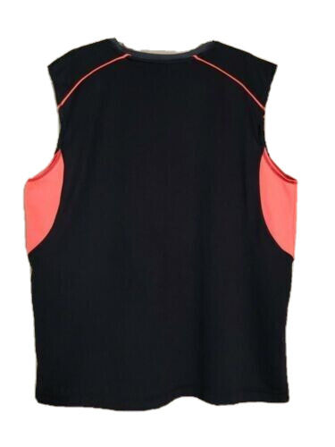 Zone Pro Tank Top Muscle Shirt 100% Polyester Black Orange Gray Size L #PN gallery