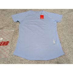 Full Send Fitness T-Shirt Mens Small Blue Short Sleeve Raglan Curved Hem NWT FSF