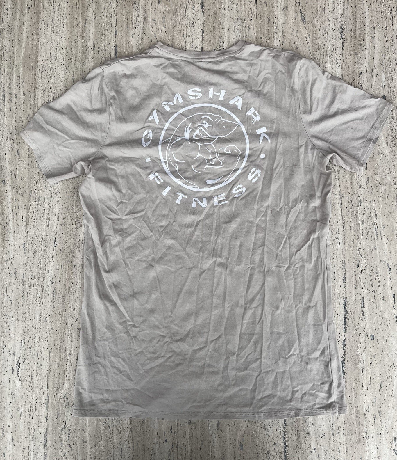 Gymshark Men's Gray Logo Crew Neck Short Sleeve T-Shirt Gym & Training Size L gallery