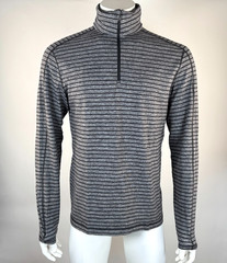 Lululemon Surge Warm 1/2 Zip Pullover Mens L? EUC Stretch Rulu Long Sleeve Gray