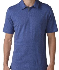 Ashworth Primatec Cotton Linen Piped Polo (M) AE4174 Blue