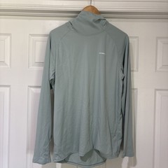 Mens EUC Skwala Sol Tropic Light Green Hoody Long Sleeve Shirt Logo Medium M