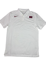 Men’s M 3XL 🔥 Nike Pro Elite Qatar Dri-Fit Polo White CT0758-100 Team Issue