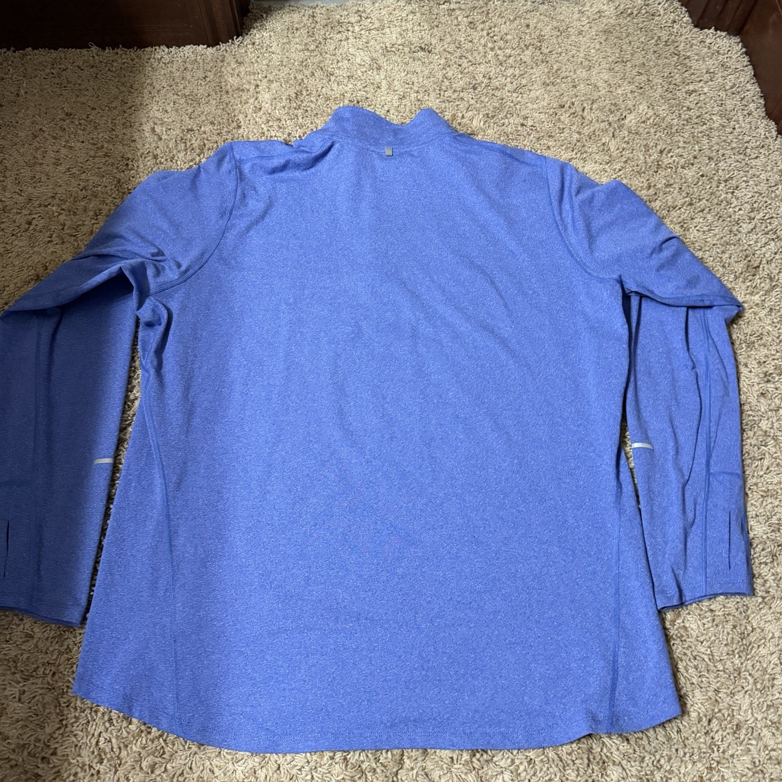 Men’s Nike Running Dri-FIT Element Half Zip Pullover Blue Neon 504606-490 Sz XL gallery