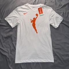 Nike Dri-FIT WNBA League White Logo Basketball T-Shirt Mens XS DR9316-100