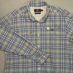 Vineyard Vines Harbor Shirt Mens Medium M Performance Fishing Vented Blue Nylon