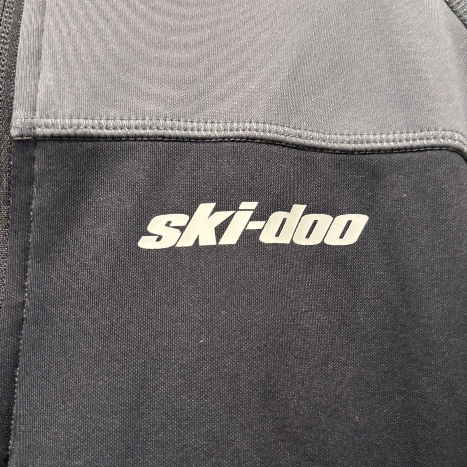 Ski-Doo BRP Mens Quarter Zip Performance Pullover Black Gray Snowmobile Top L gallery