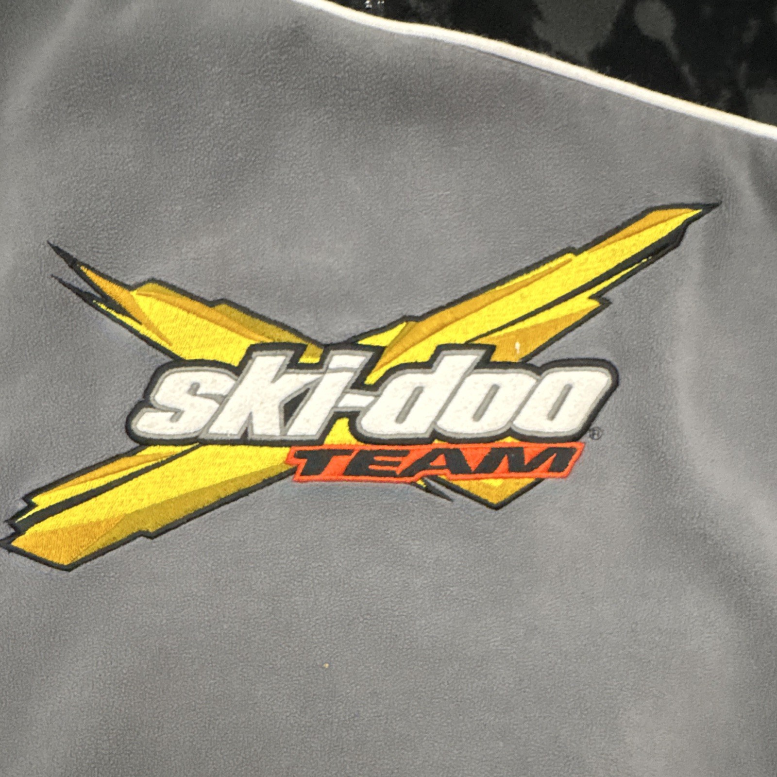 BRP Ski-Doo REV-XP Fleece Pullover 1/4 Zip Mock Neck Gray/Black/Yellow 14-16 gallery