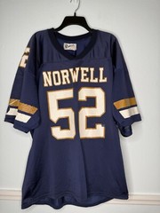 Vintage Powers Football Jersey Mens XXL Game Worn Norwell Knights Made In USA
