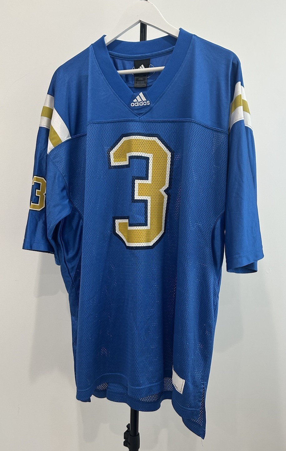 Men’s Adidas NCAA UCLA Bruins #3 Classic Home Blue/Gold Football Jersey Size XL gallery