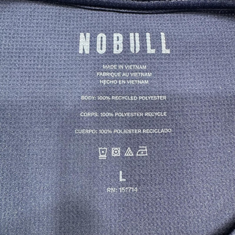 NOBULL Shirt Mens Large Blue Graphic Short Sleeve Performance Tee Athletic gallery