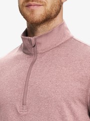 Maelreg Quarter Zip Melage Pullover Men’s Medium Pink Heather NWOT