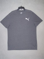 Puma Shirt Adult Extra Large Gray Big Cat Logo Soft Athletic Wear Outdoor Mens