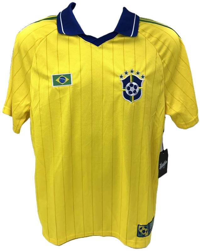 Brooklyn Clothing Co. Unisex Brazil Soccer Jersey - Yellow - XLarge - New Tag gallery
