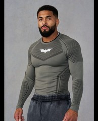 Youngla x Batman Long Sleeve compression dark grey Size L