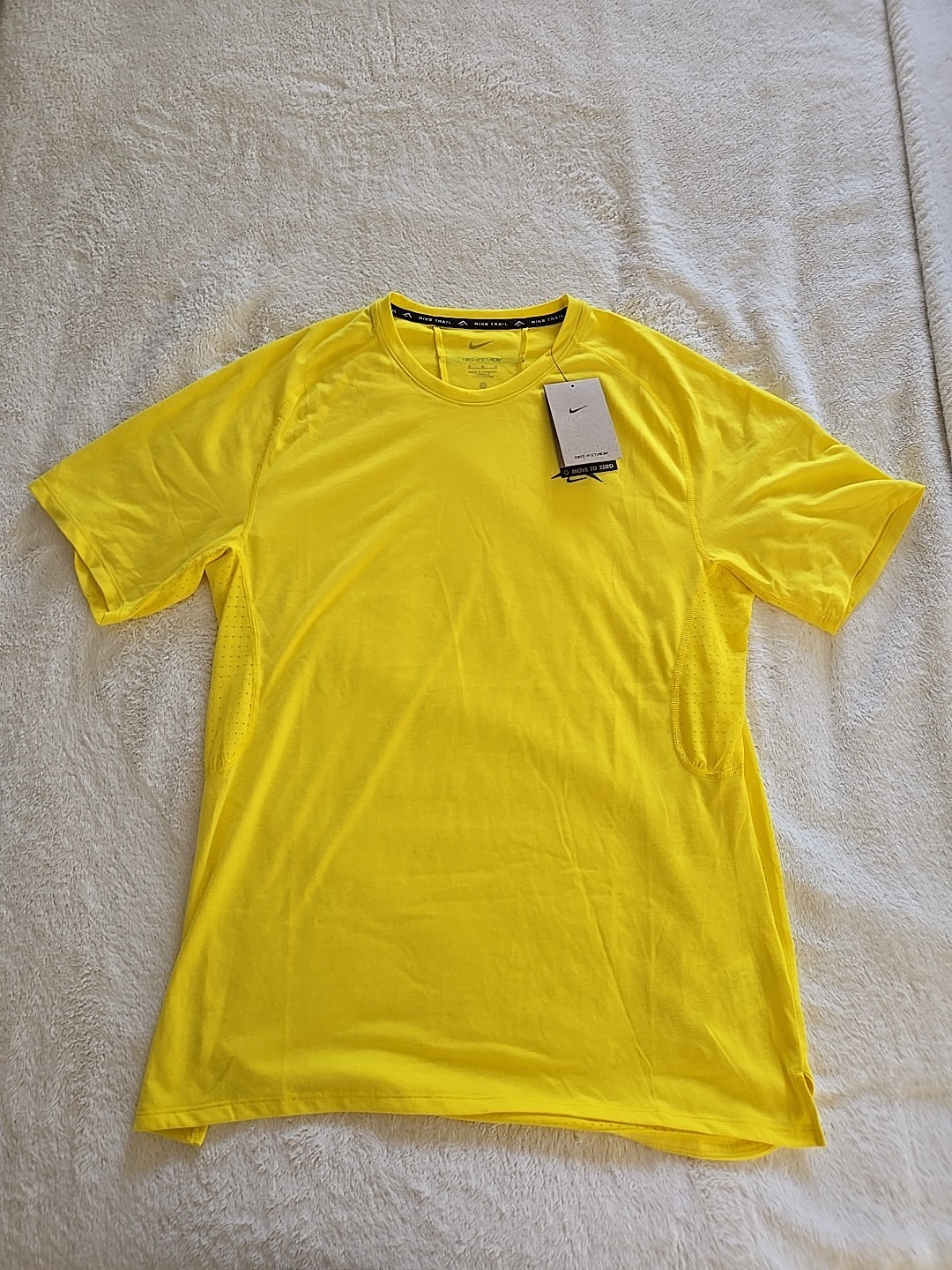 Nike Trail Solar Chase Dri Fit ADV Short Sleeve Top HJ3580-718 Sz MEDIUM NWT gallery