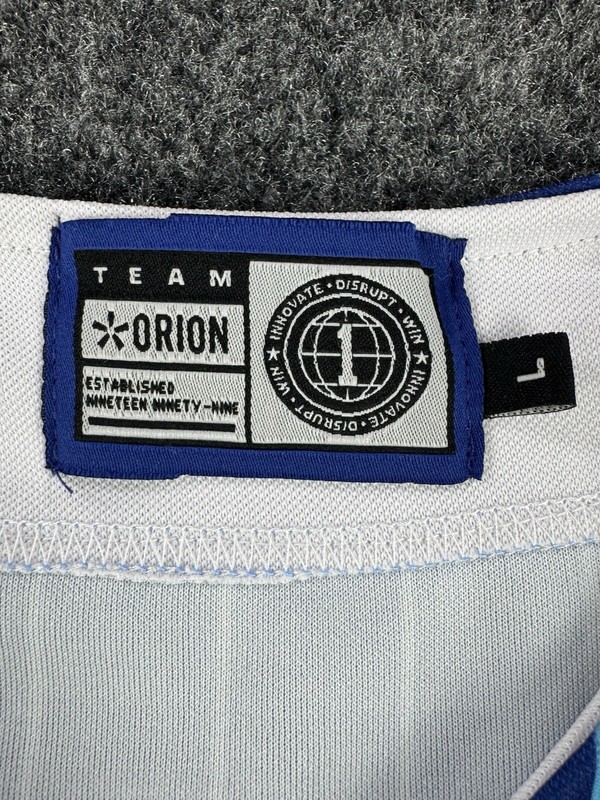 Orion Baseball Jersey Blue Pinstripe Button L gallery