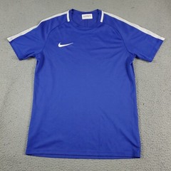 Nike T Shirt Mens Size Medium Blue Swoosh Training Active Short Sleeve*