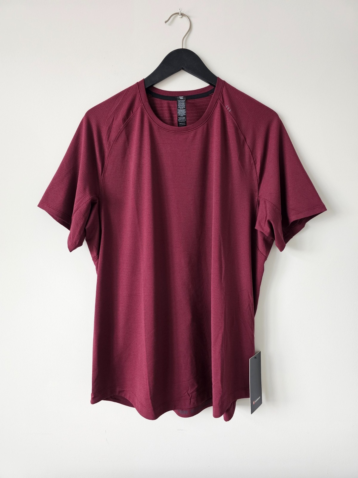 NWT LULULEMON BBAY Burgundy Bay License To Train SS T-Shirt Top Men's XXL gallery