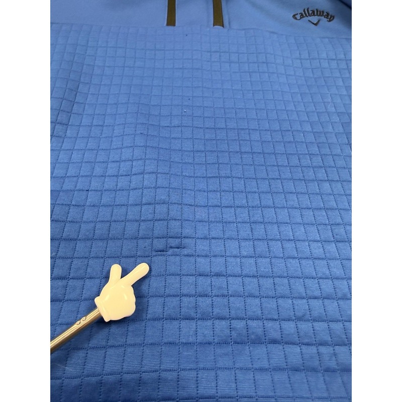 Callaway Golf Blue Quarter Zip Pullover Performance Stretch Active Layer Large gallery