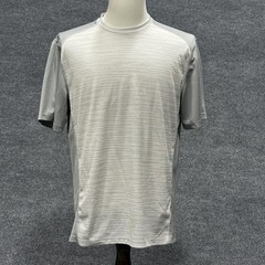 Greg Norman Tasso Elba Shirt Mens Medium Gray Performance Golf Crewneck Athletic