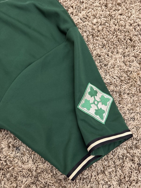 US Army 4th Infantry Div #4 Patch Baseball Jersey Battlefield Men's Sz 52/XL gallery