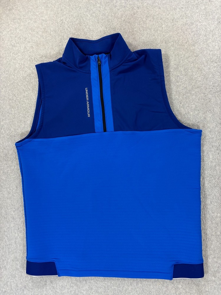 Under Armour STORM 1/2 Zip Performance Athletic Pullover (Men's XL) Blue