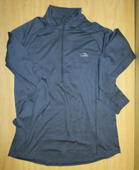 L.L. Bean Midweight Base Layer 1/4 Zip Black Pullover Men’s XL Tall 505419