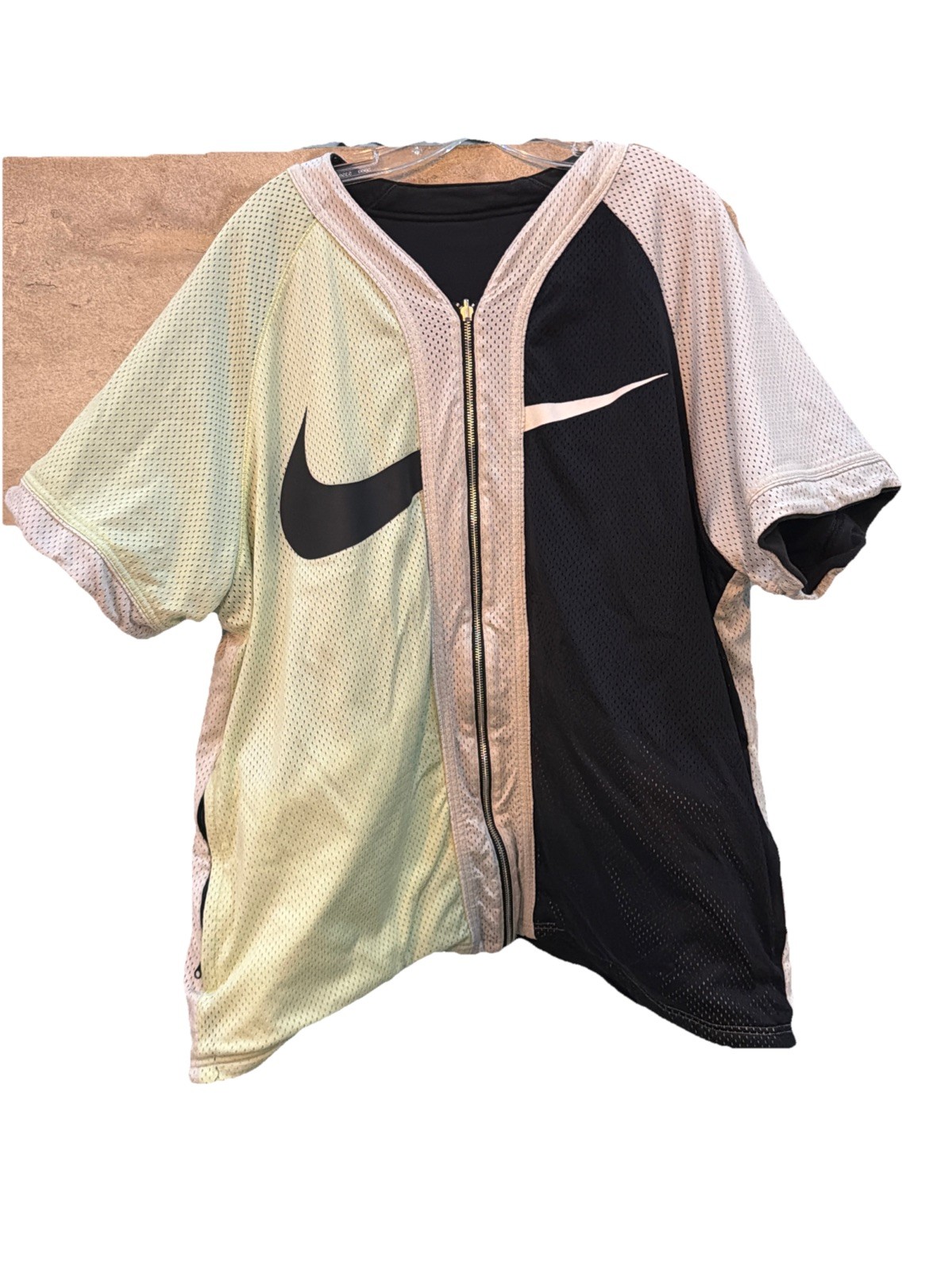 2018 NIKELAB NRG VOLT REVERSIBLE FULL ZIP BASEBALL JERSEY Sz XLARGE AV8269 701 gallery