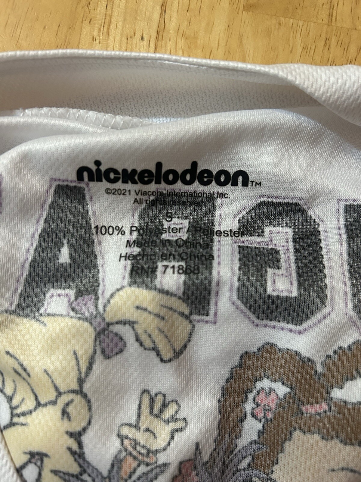 Nickelodeon Rugrats Baseball Jersey Button Up Shirt Size Small Pinstripe gallery