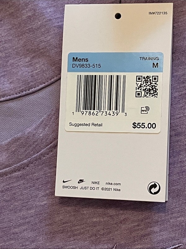 Nike Tank Top Men's M Versatile Gym shirt Dri-Fit Cotton Poly Soft purple $55 gallery