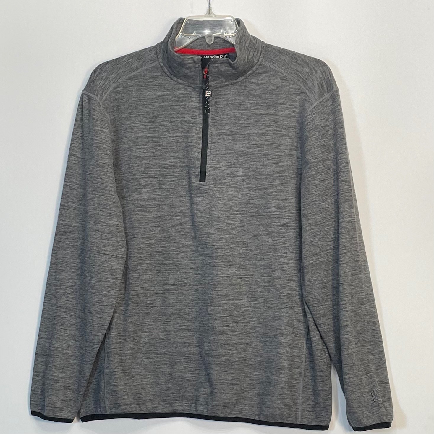 Avalanche Men's Size Large Quarter Zip Top Stand Up Collar Pullover Long Sleeve gallery