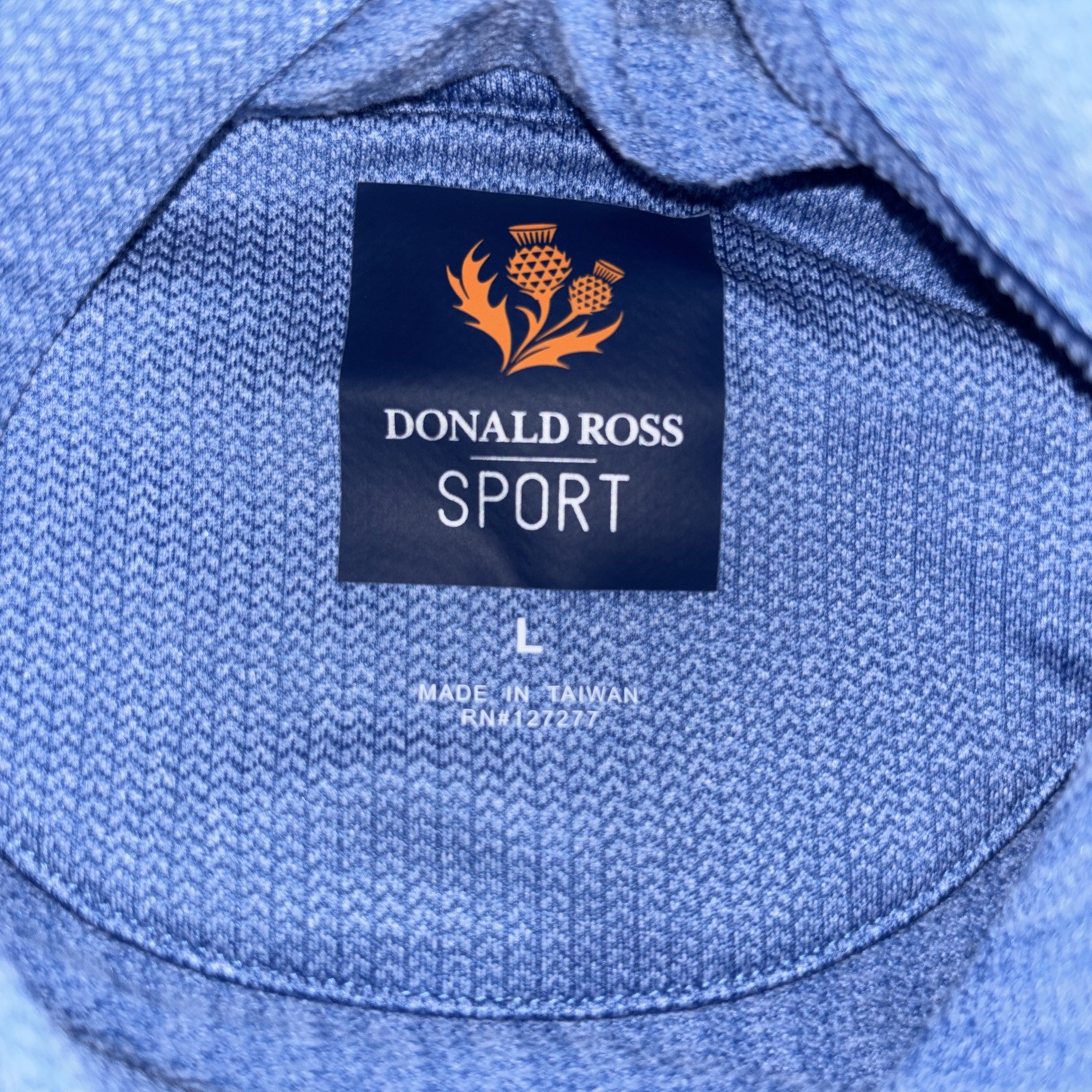 Donald Ross Sport Philadelphia Challenge Matches Logo Hoodie Jacket Shirt L Blue gallery