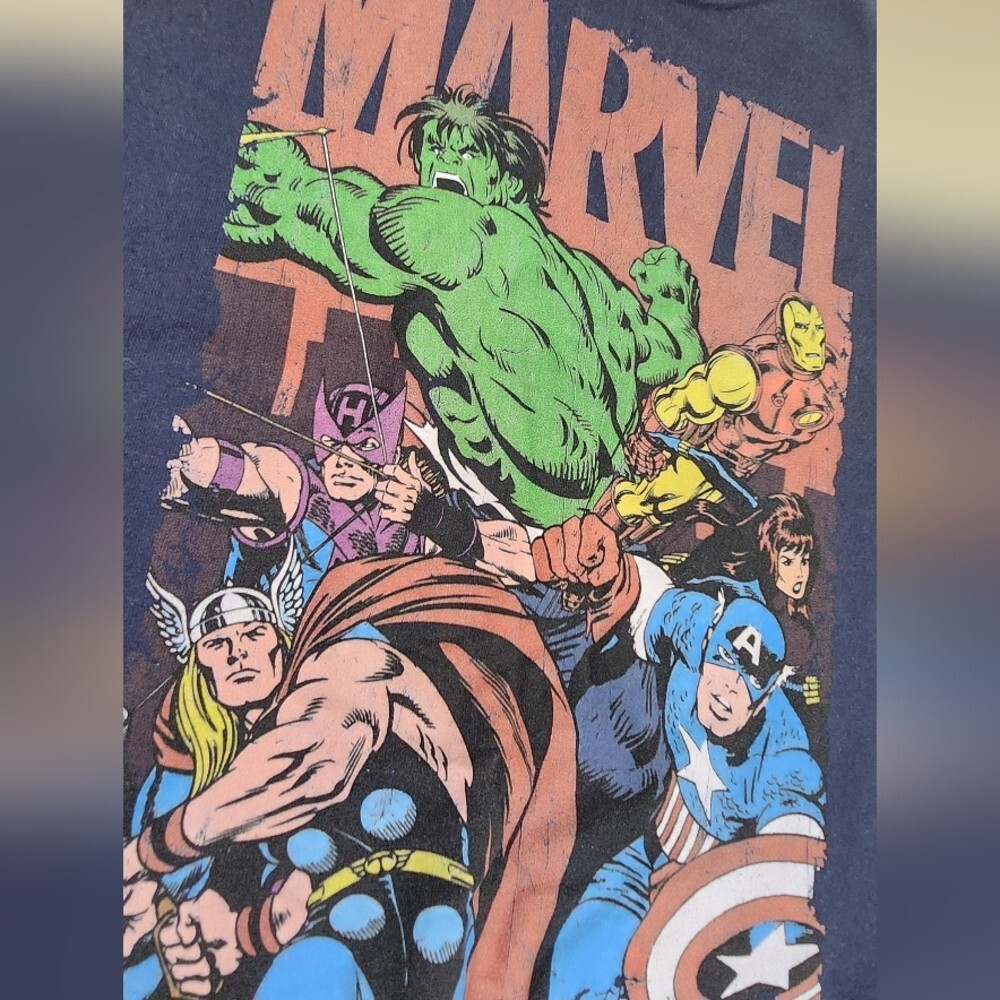 Marvel Avengers Jerzees Nublend Crewneck Sweater. gallery