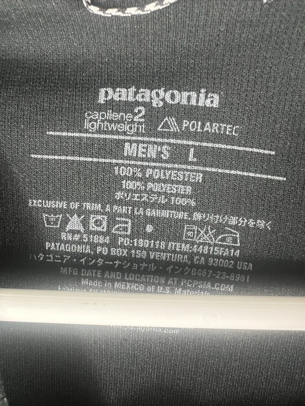 Patagonia Capilene Thermal Lightweight Base Layer Mens L/S Shirt Polartec Large gallery