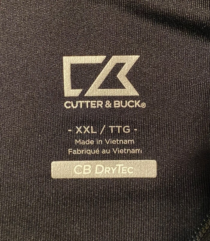 Cutter & Buck XXL CB DryTec 1/4 Zip Pullover Super Bowl VII Black Gray Shirt gallery