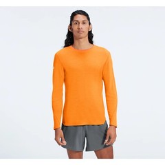HOKA One One Orange Merino Wool Baselayer L Run Club Gorpcore Hiking Trail Shirt