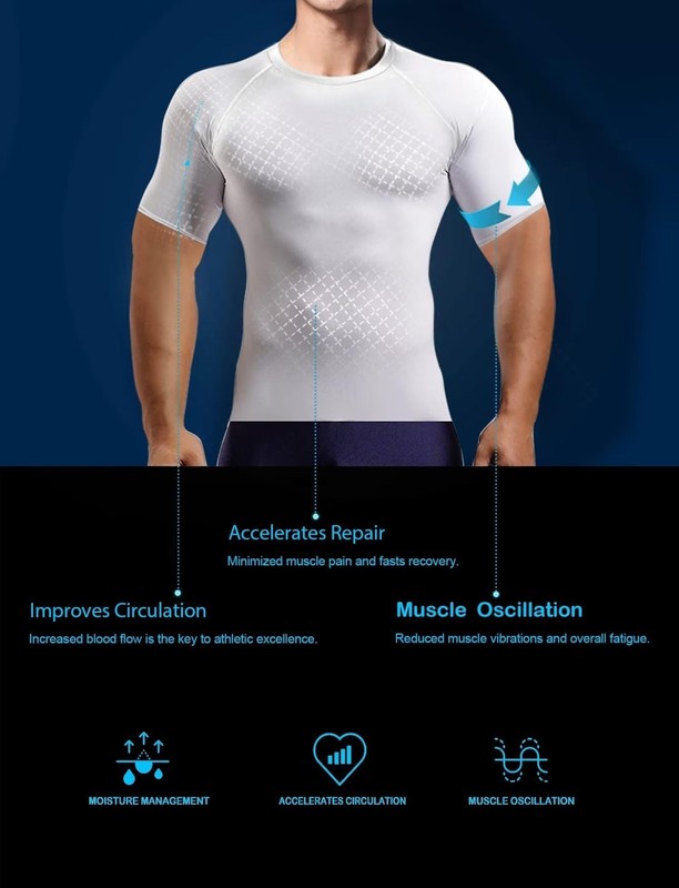 4 Pack Workout Compression Shirts Men Short Sleeve Rash Guard Athletic Unders... gallery