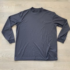 PEBBLE BEACH Men’s XXL Dry Luxe Performance Mock Neck Long Sleeve Shirt Grey