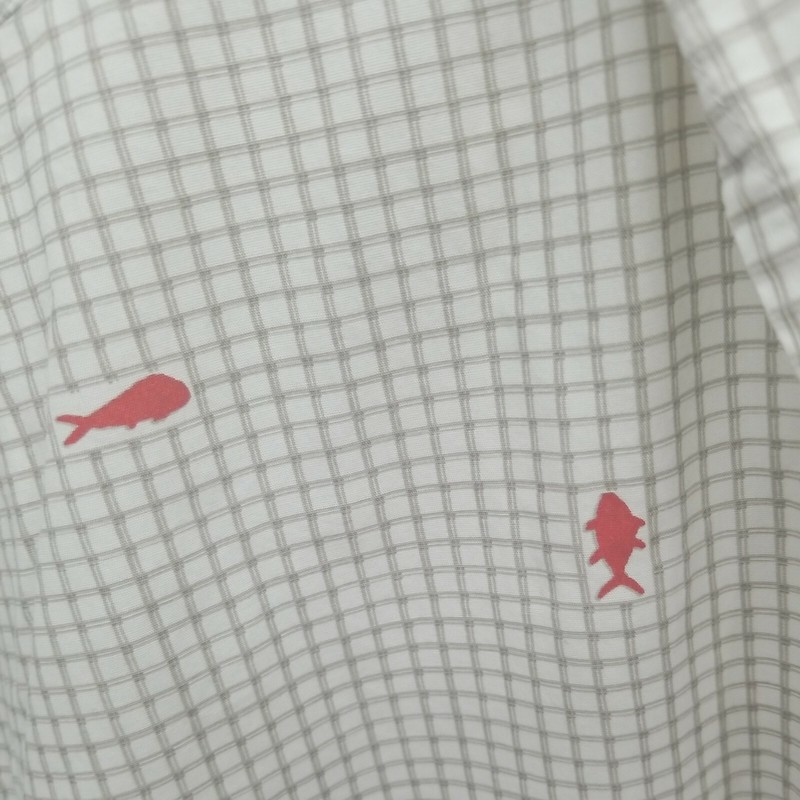 Columbia PFG Fishing Shirt Mens Size L White Gray Red gallery