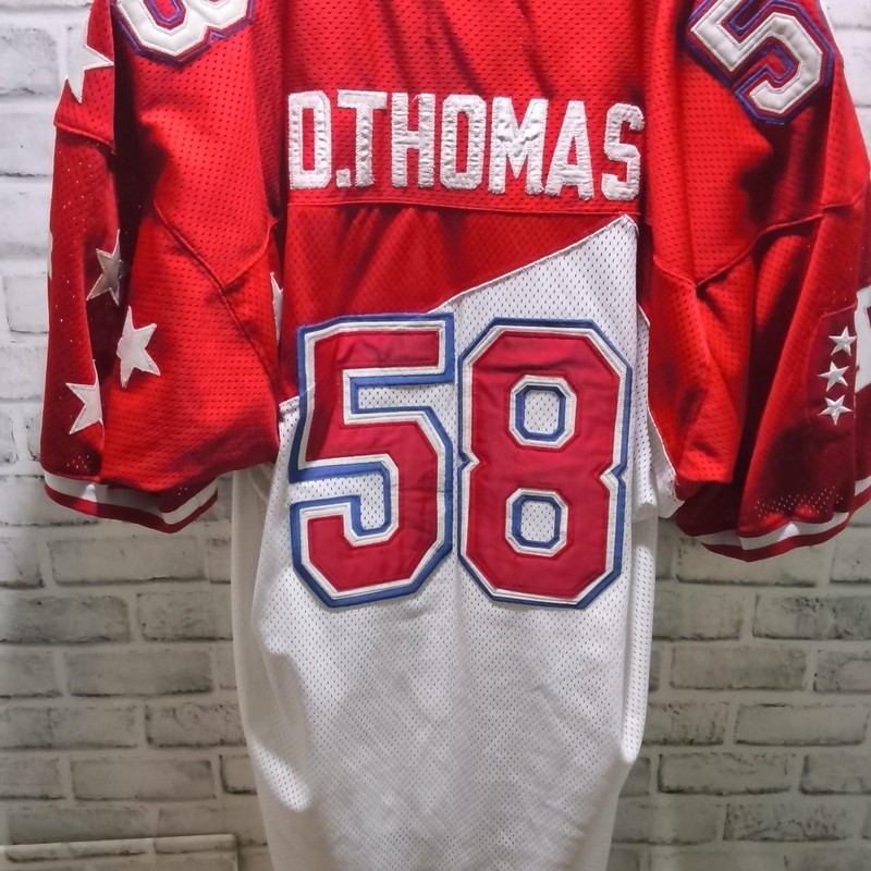 90s nfl VTG Pro Bowl # 58 D.Thomas Jersey Size 54 gallery