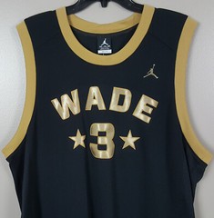 JORDAN DWAYNE WADE WADE 3 2012 FLIGHT TEAM JERSEY BLACK NEW 452269-011 SIZE 2XL