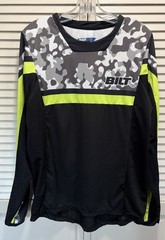 BILT Jersey Shirt Mens Medium Gray/Black Camo Motocross Dirt Bike Long Sleeve