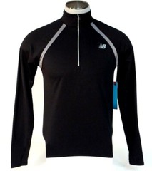 New Balance NB Dry NB Heat Black 1/2 Zip Long Sleeve Running Shirt Men’s NWT