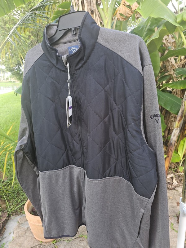 Callaway Full Zip Opti Dri Jacket Mens Size XXL Caviar Weather Series CGRF70H7C1 gallery
