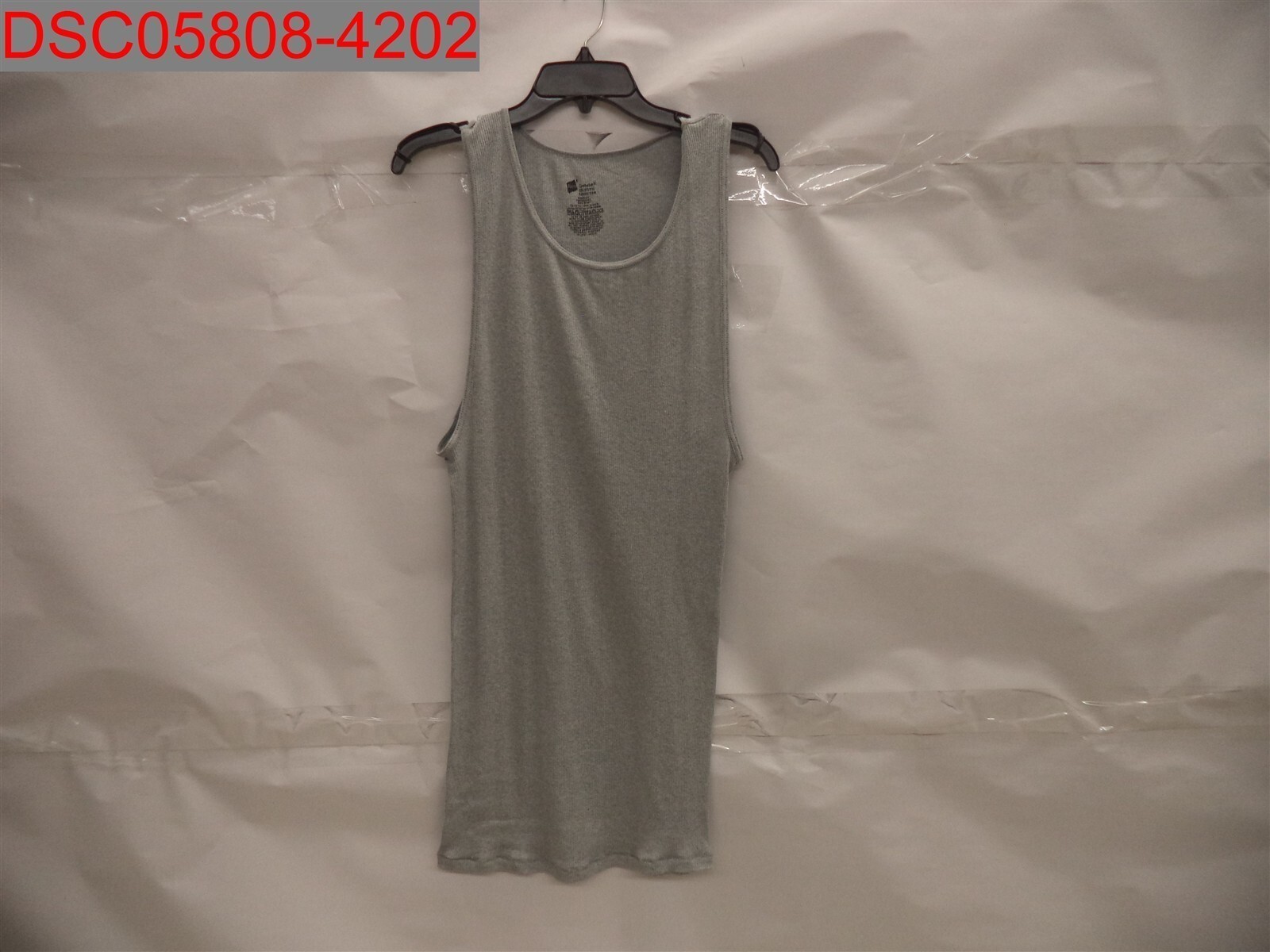 NWOT - Hanes Men's Grey Rib Knit Comfort Soft Tank, Size 2XL gallery
