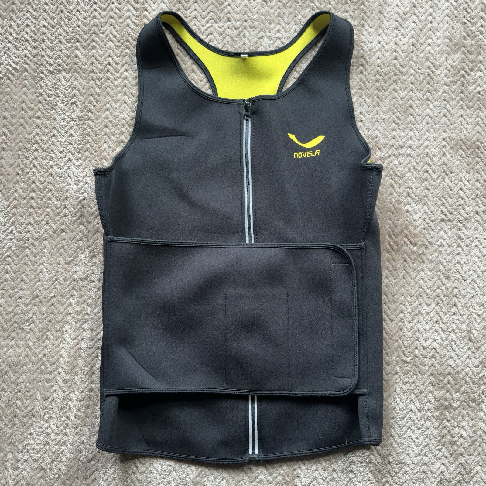 Men's Sweat Vest Body Shaper Zipper Slimming Sauna Tank Top Neoprene Compression gallery